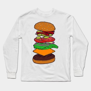 the burger Long Sleeve T-Shirt